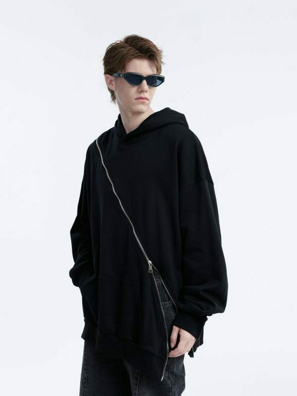 retro zip up hoodie [edgy] streetwear essential 5160